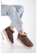 Resim Viola Kalın Taban Bilek Boy Ugg Leopar Gri 