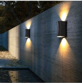 Resim Amber Işık Çift Yönlü Iç Ve Dış Mekan Bahçe Teras Duvar Apliği (547133952) Diğer 