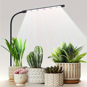 Resim 6000K Tam Spektrum Bitki Büyütme Lambası USB, İç Mekan Bitki Büyümesi için Uygun, Tohumlar, Sukulentler ve Küçük Bitkiler için, Otomatik Açma-Kapama ve Karartma Özellikli, Modern Tasarım,Dokunmatik Kontrol Kalitesi,İç Mekan Bahçıvanları 