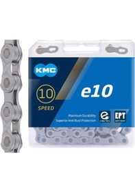 Resim KMC e10 Zincir ( e-Bike TECH + EPT Özellikli ) 10V 136 Link Gri 