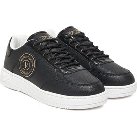 Resim Versace Kadın Meyssa Dis. 12 Dokulu Altın Rengi Yazı Logolu Sneaker - Siyah 