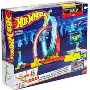 Resim Hot Wheels Neon Yarışlar Çifte Çemberde Yarış Seti HPC05 