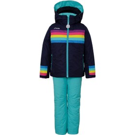 Resim Phenix Kız Çocuk Ceket-Pantolon Takım Girls Rainbow Kids Two-Piece Lacivert 
