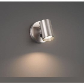 Resim Mylights Demet Habek Panasonic Gün İsigi Ampullü Paslanmaz İnov Gövde Anahtarlı Led Aplik Led Spot Hareketli Başlık Tekli Gri - Gümüş 