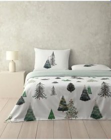 Resim Pine Serenity Dijital Baskılı Soft Cotton Tek Kişilik Nevresim Takımı Yeşil 