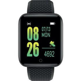 Resim Polosmart Polosmart PSSW16 Titreşimli Akıllı Saat Bileklik Siyah 