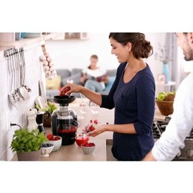 Resim Delixa Viva Collection Katı Meyve Sıkacağı, 500W, 1,5l, Quickclean, Damlama Önleyici, Siyah, HR1832/00 