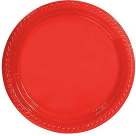 Resim Tabak Yuvarlak 22 CM Kırmızı Pk:25 Kl:20 