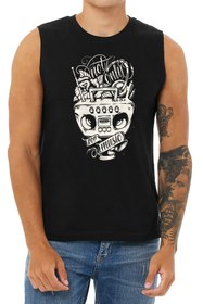 Resim BLUU Music Tank Top Kolsuz Sporcu Tshirt 