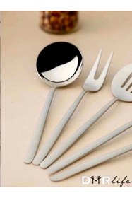Resim Demir Çeyiz Dmr Life 8 Parça 5 Li Sos 3 Lü Maşa Makarna Seti Gümüş Ürün 4 Mm Kalınlık Çelik 18/10 Kalite 
