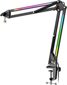 Resim Fifine Ampligame BM38 RGB Profesyonel Masaüstü Mikrofon Standı 