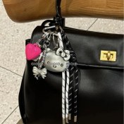 Resim Silver1 Sevimli Renkli Ip Peluş Ayı Kolye El Yapımı Oyuncaklar Küçük Bebek Çanta Çekicilik Sevimli Bebek Cep Telefonu Çekicilik (Yurt Dışından) 