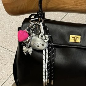 Resim Silver1 Sevimli Renkli Ip Peluş Ayı Kolye El Yapımı Oyuncaklar Küçük Bebek Çanta Çekicilik Sevimli Bebek Cep Telefonu Çekicilik (Yurt Dışından) 