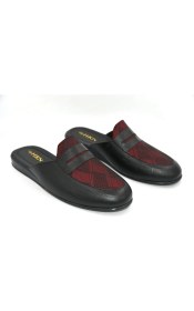 Resim Prego Saran Poli Hafif Taban Damat Erkek Ev Terliği Bordo 