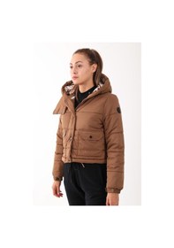Resim Maraton Sportswear Regular Kadın Kapşonlu Uzun Kol Basic Taba Mont 21288-taba Taba 