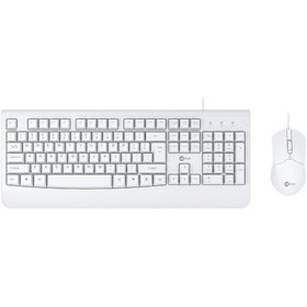 Resim Lecoo Q Usb Kablolu Beyaz Klavye/mouse Set Cm105 