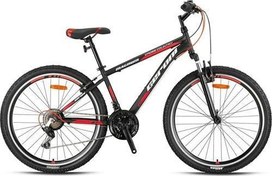 Resim MAGNUM - 26" - MTB - 15' - 21 Vites - V.B - Mat Siyah-Kırmızı/Gri 