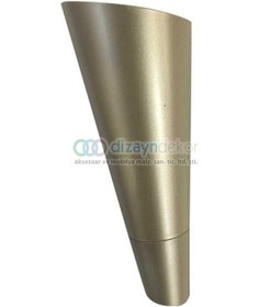 Resim Konik Açılı Koltuk Kanepe Ve Dolap Ayağı Ekru Beyaz 23 Cm 