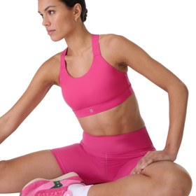 Resim Sweaty Betty Power Medium Support Sports Br Kadın Pembe Fitness Bra 