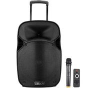 Resim Mikado MD-87KP PLUS Siyah Usb+FM+TF Kart Des Kablosuz VHF El + Kafa Mic.Öğretmen-Toplantı Anfisi 