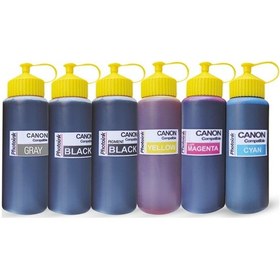 Resim 6 Kartuşlu Canon Yazıcılar için Uyumlu 500 ML 6 Renk Mürekkep Set 