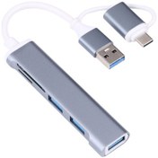 Resim Sones A-807 5'i 1 Arada Usb 3.0 Ve Type-c / Usb-c - Usb 3.0 Hub Adaptörü Kart Okuyucu 
