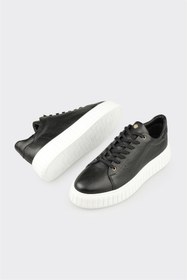Resim Elle Shoes Siyah Deri Erkek Spor Ayakkabı 