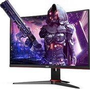 Resim AOC C27G2AE/BK 27" 165Hz 1ms Freesync Premium DP+HDMI+VGA Curved Gaming Monitör 