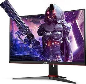 Resim AOC C27G2AE/BK 27" 165Hz 1ms Freesync Premium DP+HDMI+VGA Curved Gaming Monitör 