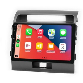 Resim Cartech CRT-464 QLED Ekran Toyota Land Cruiser 2007 2015 4gb Ram 64GB Hafıza Carplay Android Multimedya Teyp 