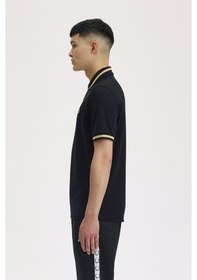 Resim Fred Perry M2-157 Single Tipped Erkek Polo Tişört Siyah 