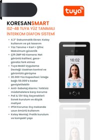 Resim koresan Tuya ISZ-4B Yüz Tanımalı Villa İnterkom Diafon Sistemi 