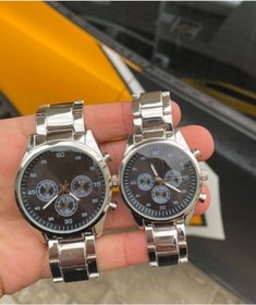 Resim pullmarkt Sevgili Çift Saatleri Çelik Kol Saati 