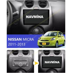 Resim NAVMİNA NİSSAN MİCRA 2011-2013 UYUMLU 9 İNÇ 6-128GB MULTİMEDYA 