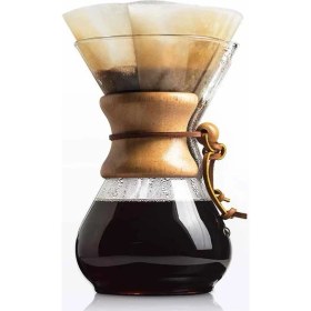 Resim Astera Cam Dripper Kahve Ekipmanı, 600 Ml, 2 Cup (Chemex Modeli) 