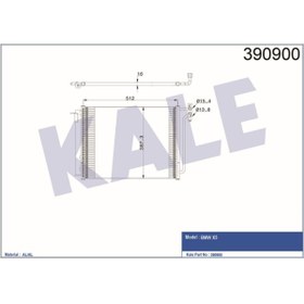 Resim KALE Klima Kondenseri Bmw X5 Al-al 496-393-16klr-390900 64538381543 64536914216 