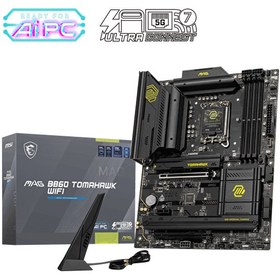 Resim MSI MAG B860 Tomahawk WiFi Soket 1851 DDR5 9200 MHz (OC) 3xM.2 2x TB4 HDMI Display 5G LAN 7 ATX Anakart 