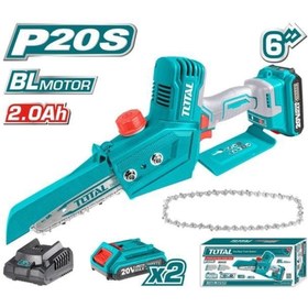 Resim Total 2 Tgslı20681 Çift Akülü Zincirli Testere 20v Li-on Akü 2 Yıl Yok 20 Watt Kablosuz Akülü 20 Volt Yok 