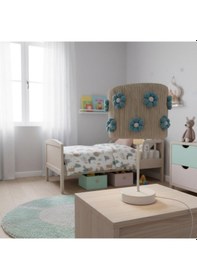 Resim Elizim Home Lighting Makrome Papatyalı Abajur Mavi 