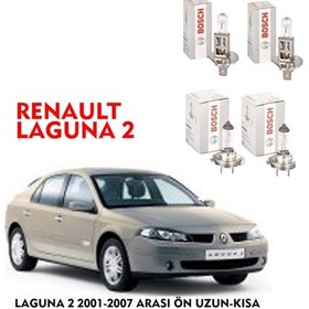 Resim LAGUNA 2 2001 MODEL ÖN UZUN-KISA 4 LÜ FAR AMPÜLÜ TAKIMI BOSCH 