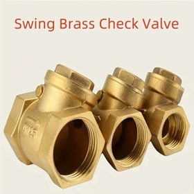 Resim Willowhaven Dn25 Pirinç Salmastra Swing Çek Valf - Atık Su Pompaları Ve Hava Kompresörleri İçin Geri Akış Önleyici 