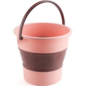 Resim Sunshine022 Katlanır Kova 10l Pembe Balıkçılık Kamp Araba Yıkama Seyahat 