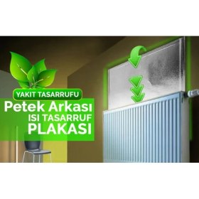 Resim Markaflex Kalorifer Peteği Arkası Isı Yalıtım ve Izolasyon Levhası Radyatör Arkalığı Yalıtım Malzemesi 
