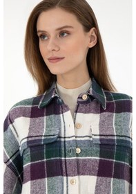 Resim U.s. Polo Assn. Kadın Menekşe Gömlek Desenli 50289839-vr037 Menekşe 