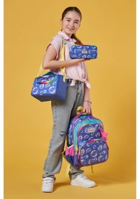 Resim Coral High Kids Lavanta Pembe Baloncuk Desenli 3'lü Okul Çanta Seti Set0123656 