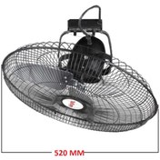 Resim Kaşkar / Taflan Tavan Montajlı Metal Kanatlı Sanayi Tipi Vantilatör 