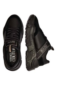 Resim Versace Erkek Yüksek Rahat Taban Süet Detaylı Siyah Sneaker 79YA3SC2ZPB30-899 