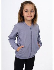 Resim Toontoy Kız Çocuk Nakışlı Hırka Koyu Gri 