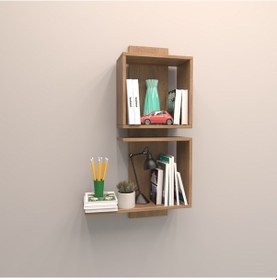 Resim Rafkestir Artı Duvar Raf Set Kafkas Meşe ( Mat ) 