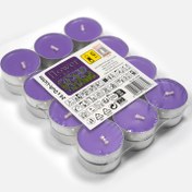 Resim Kokulu Tealight 24'lü Mum Seti Mor 